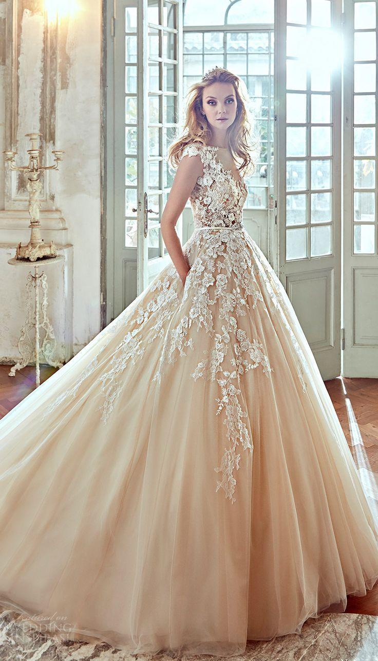 Fleurs blanches sur fond de pêche svadebnye-platya-foto_ (37)