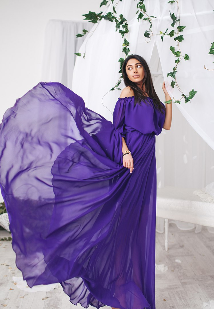 En volant fioletovye-platya-foto_2