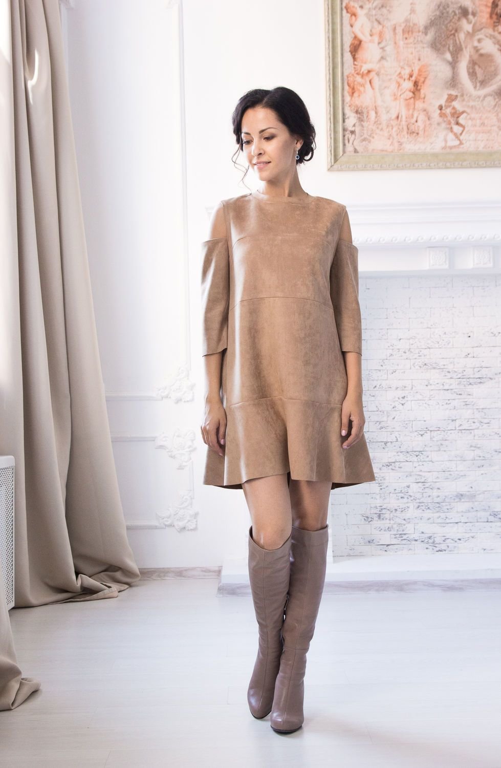 Romantisks un maigs korichnevoe-plate-foto_43