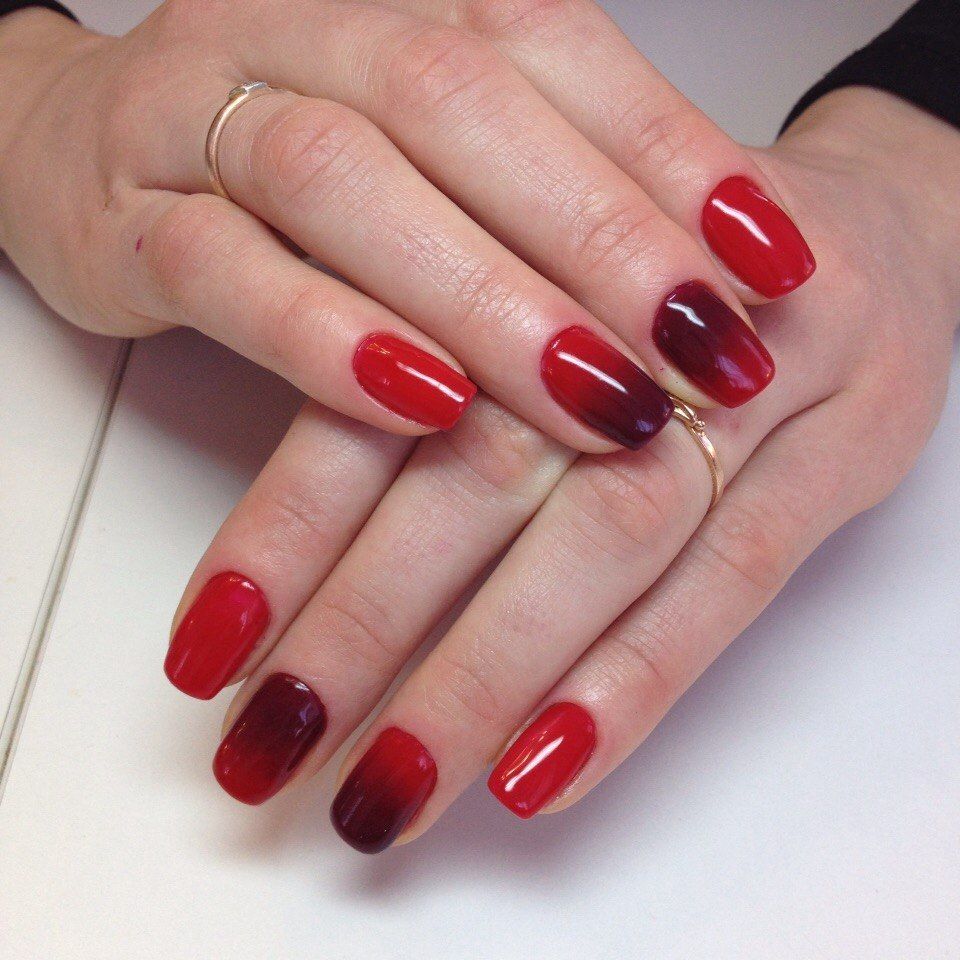 Ombre de mode krasnyj-manikyur-foto_2