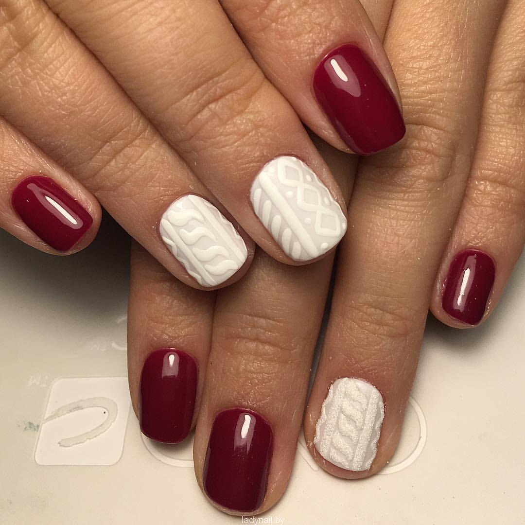 Nail art tricoté krasnyj-manikyur-foto_27