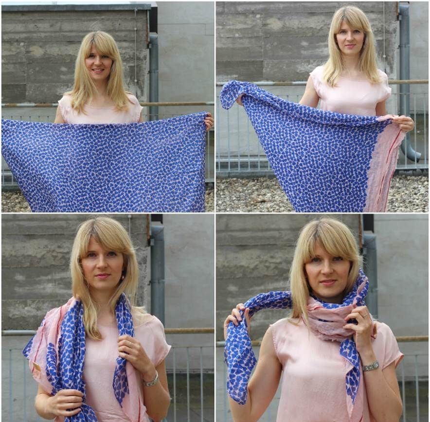 Avec extrémités saillantes. Étape 1-4 kak-krasivo-zavyazat-platok-na-shee_ (27)